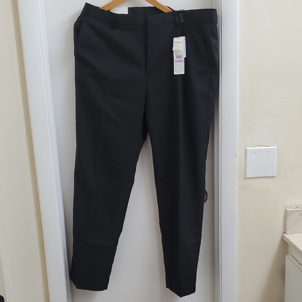 New With Tags Calvin Klein Black Dress Pants Size 38W 30L